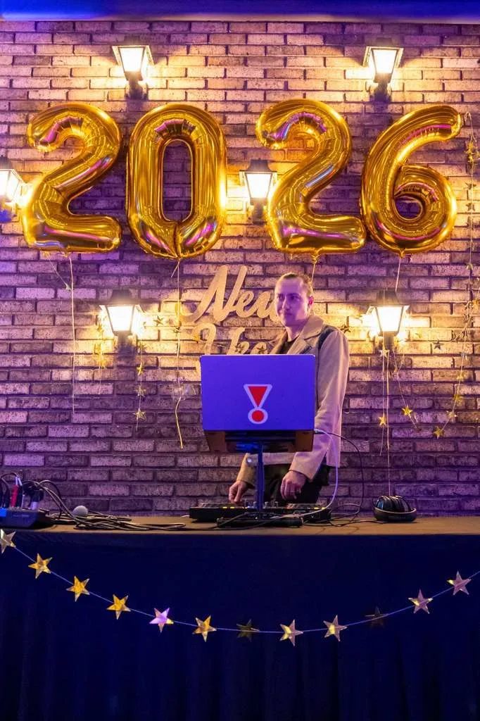 A DJ playing a New Year's Eve party at the venue